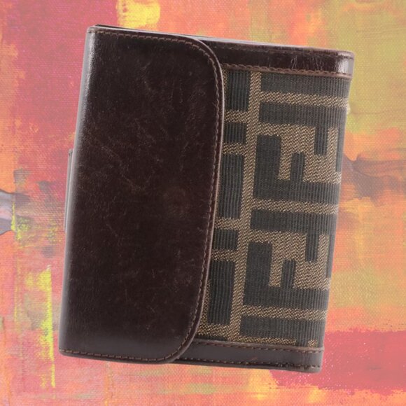 Fendi Zucca Canvas & Leather Bifold Wallet - Picture 2 of 7